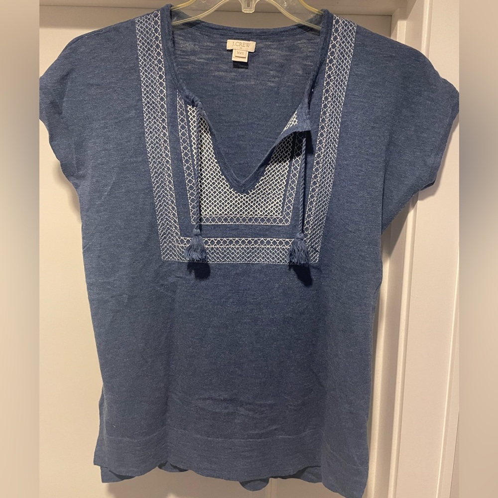 JCrew blue top